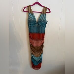 Guess Vibrant Chevron Maxi Dress